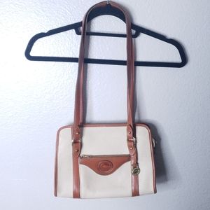 Dooney & Bourke Tan and Cream Shoulder Bag